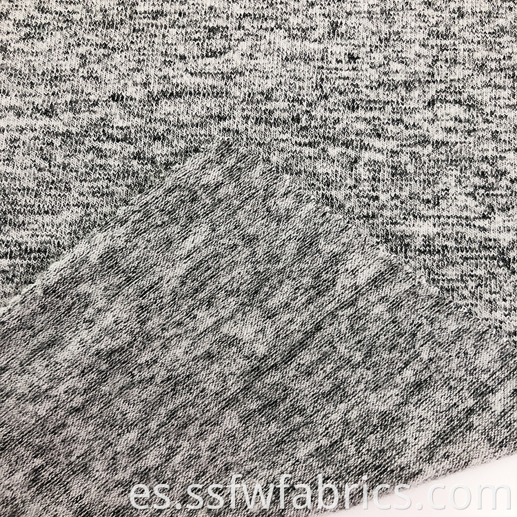 Gray Poly Viscose Hacci